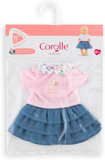 Corolle Mon Premier - A weekend in Paris T-Shirt & Skirt to fit 30cm Baby Doll