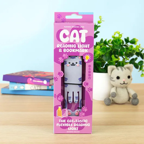 Gift Republic - Cat Reading Light & Bookmark