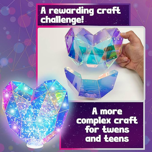 Prismic Build Your Own 3D Puzzle - Tabletop Heart Lantern