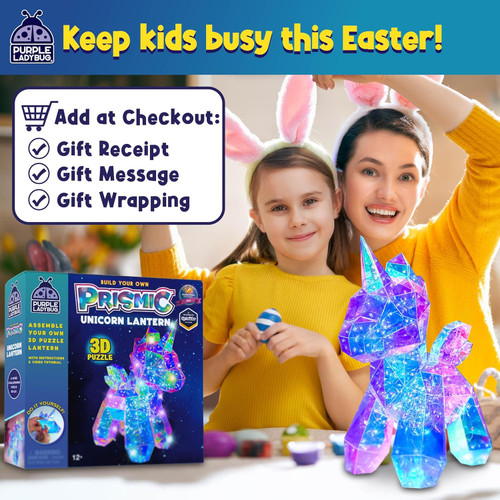 Prismic Build Your Own 3D Puzzle - Unicorn Lantern
