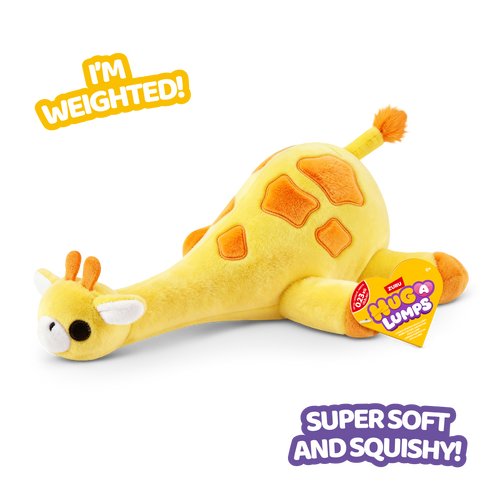 ZURU - Hug-a-Lumps Weighted Fluffy Plush Baby 0.23Kg - Gigi The Giraffe