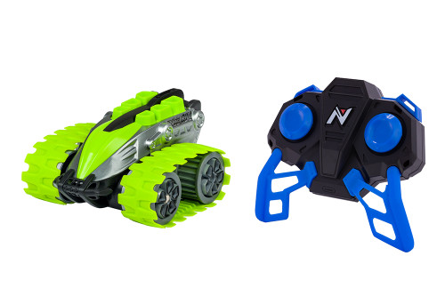 NIKKO RC NanoTrax remote control stunt vehicle with tracked wheels and controller