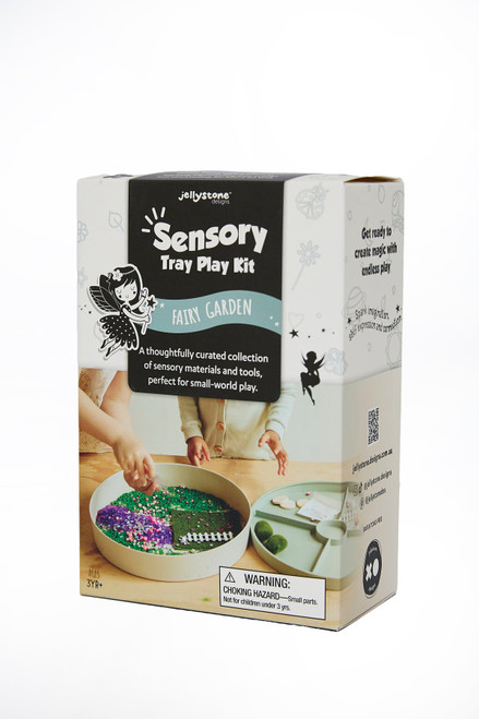 Jellystone Fairy Garden sensory play kit with fairy-themed sensory materials and accessories for imaginative small-world play