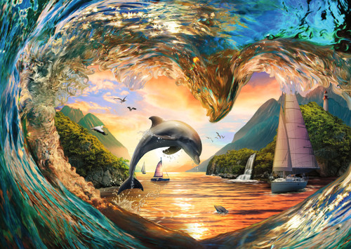 Ravensburger 1000pc - Sunset Splash Puzzle