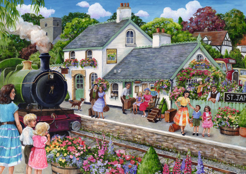 Ravensburger 1000pc - Whistle Stop Cottage Puzzle