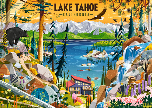 Ravensburger 1000pc - SacRed Lake Tahoe Puzzle