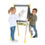 Janod - Height Adjustable Black/White Board Easel - Grey