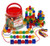 Educational Colours - Translucent Lacing Beads in Jar of 96