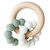 Alimrose - Double Silicone Teether Ring - Sage White
