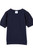 Navy Broderie Sleeve Tee