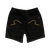 Black Washed Cord Shorts