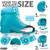 Crazy Skates - Glitter Pop Size Adjustable Roller Skates - Teal