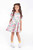 Rock Your Baby - Pink Garden Mabel Waisted Dress (sizes 8-12)