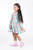 Rock Your Baby - Blue Garden Waisted Dress (sizes 8-12)