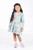 Rock Your Baby - Blue Garden Waisted Dress (sizes 8-12)