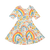 Rock Your Baby - Rainbows and Flowers Mabel Waisted Dress (sizes 8-12)