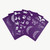 Oh Flossy - Reusable Adhesive Face Paint & Makeup Stencils - Purple