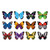 Mudpuppy - Shaped Memory Match - Butterflies