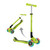 Globber PRIMO FOLDABLE LIGHTS: 3 Wheel Scooter - Lime Green