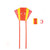 Kikkerland - Kidoki Funny Faces Pocket Kite (assorted)