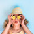 Swim Essentials - Reversible UV Sun hat - Yellow Florish