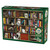 Kitty Librarians 1000 piece puzzle with kittens on bookshelf among books by Cobble Hill