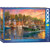 Harbour Sunset 1000 piece puzzle with fishing boats and sunset marina scene by Eurographics
