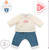 Corolle - Weekend in Paris T-Shirt and Jeans Set for Corolle 36cm Mon Grand Baby Dolls