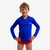 Funky Trunks Still Speed long sleeve rash vest in royal blue for kids and adults