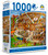 Crown 1000 piece The Construction of the Colosseum puzzle featuring Ancient Roman construction scenes and crowds