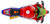 Nikko Road Rippers Wheelie Bikes - Wheelie Action Bike 25cm - Red