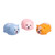 Discovery Zone Cuddle Puppy assorted squishy stress toys in blue, pink and orange colours
