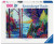 Ravensburger Indigo Forest 1000 piece puzzle featuring vibrant colourful forest and river landscape artwork