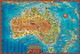 Blue Opal - Giant Map Down Under Puzzle 300pc