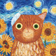 Mudpuppy - Vincat van Gogh Artsy Cats 100 Piece Puzzle Tin