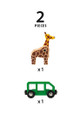 BRIO Vehicle - Giraffe and Wagon 2 pieces