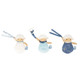 Kaloo - Sommeil 3 Sheep Doudou & Pacifier Holders