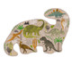 Floss & Rock 80pc - Dinosaur Shaped Puzzle