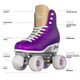 Crazy Skates - Glam Size Adjustable Roller Skates - Purple