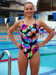 Amanzi - Girls Proback One Piece Swimmers - Shimmer Wings