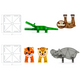 MAGNA-TILES - Jungle Animals - 25 Piece Set