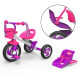 Eurotrike Pink Trike with Detachable Doll Carrier