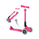 Globber - JUNIOR FOLDABLE LIGHTS Scooter - Fuschia Pink