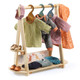 Djeco - Pomea Collection - Large Doll’s Clothing Rack with Hangers