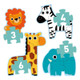 Djeco - Jungle 3,4,5,6pc Giant Progressive Puzzle