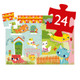 Djeco 24pc - Pachat and his Friends Silhouette Puzzle