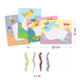 Djeco - Animals with Hats Wool and Velcro Craft Set