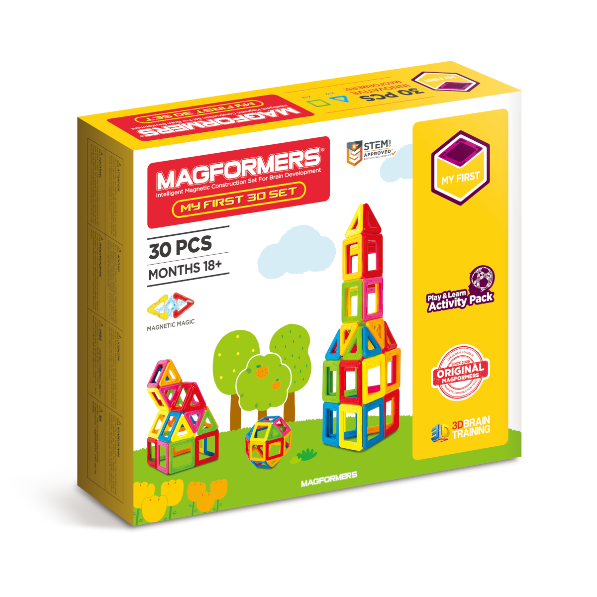 SmartMax My First People Magnetic Construction Set, Steam Rocket