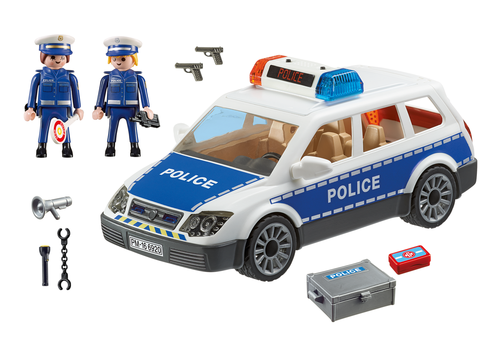 Playmobil Police Car with Flashing Light