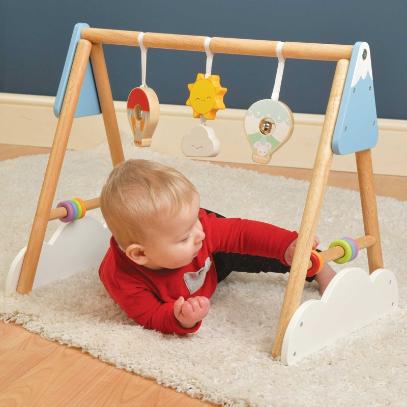 wooden baby gym mamas and papas